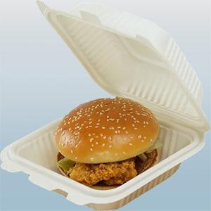 Bio 6 Inch Cornstarch Burger Box 