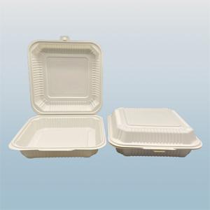 Cornstarch 8 Inch 1 com Food Container White  