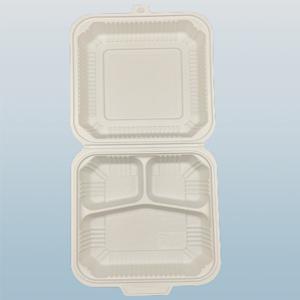  9 Inch 3 com Cornstarch Food Container 