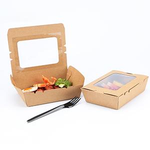 Kraft Food Box With Window