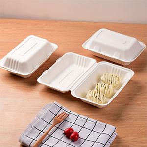 Sugarcane Bagasse Clamshell 96 Inch 