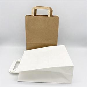 Kraft Paper Bags With Flat Handle